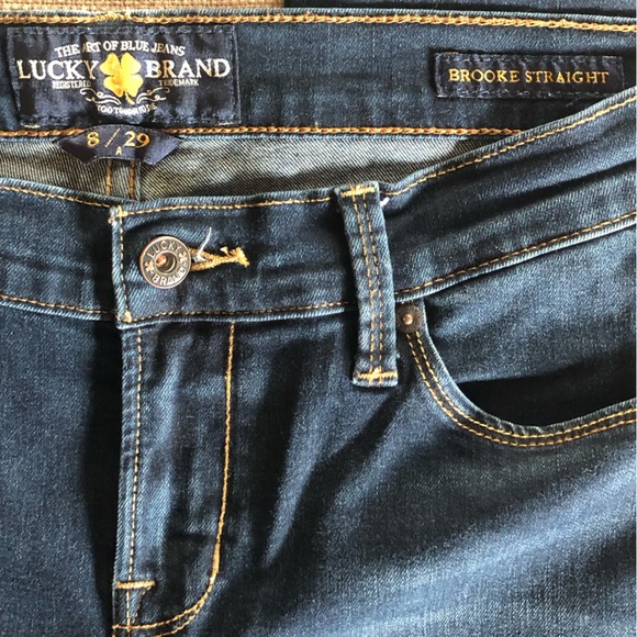 Lucky Brand Brooke Straight Womens Jeans Simi Valley Blue Size 8/29 EUC - Picture 4 of 9